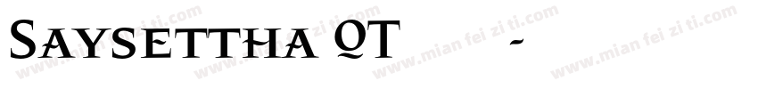 Saysettha OT字体下载字体转换